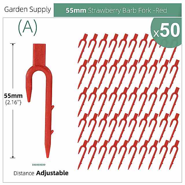 耐久性のあるイチゴの植栽フォークスティロンフィクサー安定化装置スイカ登山茎 クリップ 50 & 93 & 108mm