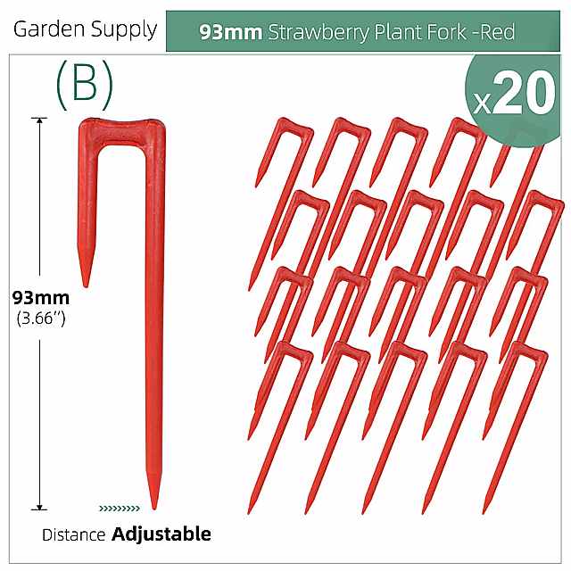 耐久性のあるイチゴの植栽フォークスティロンフィクサー安定化装置スイカ登山茎 クリップ 50 & 93 & 108mm