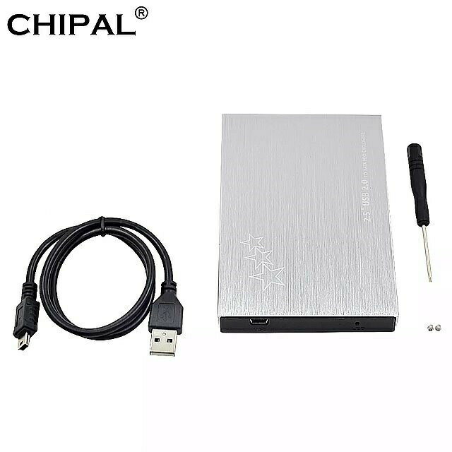 Chipal新しい汎用アルミusb 2.0 sata 3.0 2.5 "hdd、ssd ケース 外部hddモバイル ハード ドライブ ディスク ボックス 収納