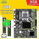 X58 マザーボード lga 1366 ソケット コンボ 2 16ギガバイトDDR3 1333mhz 32ギガバイト メモリ ram USB3.0 matx DDR3 pci-e スロット