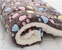 柔らかい フランネル の 厚い フリース パッド ペット ブランケット ベッド マット 子犬 犬 猫 ソファ クッション 家庭用 暖かく保つための 睡眠 カバー
