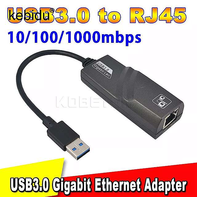 Kebidu イーサネット RJ45 Lan ギガビットインターネット USB 3.0 ネットワーク カード Windows 7 8 10 XP USB イーサネット