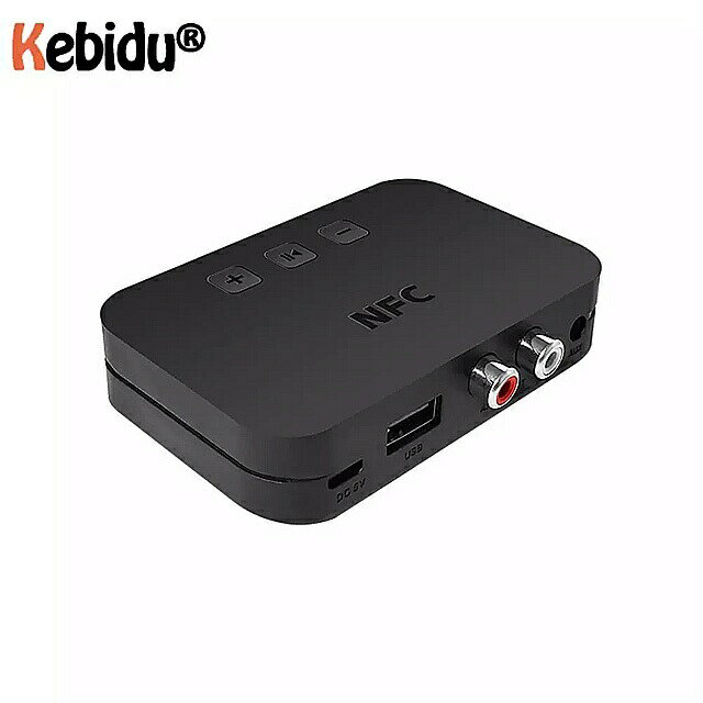 Kebidu スマート nfcブルートゥース5.0 オーディオ レシーバ A2DP rca aux 3.5 ミリメートル USB 再生 ステレオ オーディオ 車 スピーカー