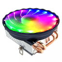 snowman 4 ヒートパイプ cpu クーラー rgb 120ミリメートルpwm 4ピンpc ラジエーター 静音 インテルlga 2011 1150 1151 1155 amd AM3 cpu 冷却 ファン(2)