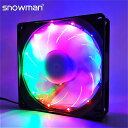 snowman 90ミリメートル4ピンpwmファン92ミリメートルコンピュータケースファンサイレント9センチメートルcpu 冷却 ファン 静音 pc クーラー ファンrgbファンdc 12v調整ファン速度(2)
