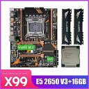 Kllisre X99 D4 マザーボード xeonで設定E5 2650 V3 LGA2011-3 cpu 2個 × 8 ギガバイト 16 ギガバイト 2666mhz DDR4 メモリ