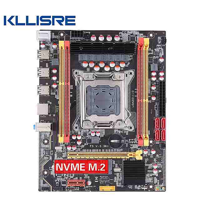 Kllisre X79 マザーボード LGA2011 atx USB2.0 pci-e nvme M.2 ssdreg ecc メモリ とxeon E5プロセッサ