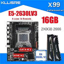 Kllisre X99 マザーボード xeonで設定E5 2630L V3 LGA2011-3 cpu 2個 × 8 ギガバイト 16 ギガバイト 2666mhz DDR4 メモリ