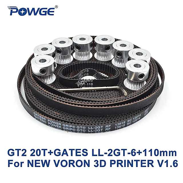 Powge voron- 3dプリンター v1.6300x300 モーションパーツのセット ゲート gt2 LL-2GT-6 タイミングベ..