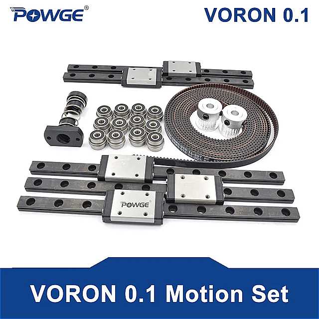 Powge voron- モーション セット gt2 0.1 rf オープン ベルト 2gt 20 歯 プーリー LL-2GT ベアリング m..