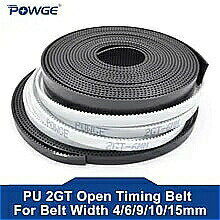 Powge- 3d プリンター 用の オープン 同期 ベルト 幅4/6/9/10/15mm ポリウレタン 鋼 pu gt2 小さな バック ラッシュ Powge- 3d プリンター 用の オープン 同期 ベルト 幅4/6/9/10/15mm ポリウレタン 鋼 pu gt2 小さな バック ラッシュ