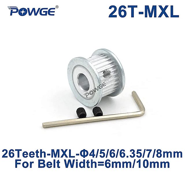 1Pcs POWGE ` 26  MXL ^C~O v[[ {A 4/5/6/6.35/7/8 ~[g 6 ~[g 10 ~[g MXL  xg MAzC[ 26  26 T