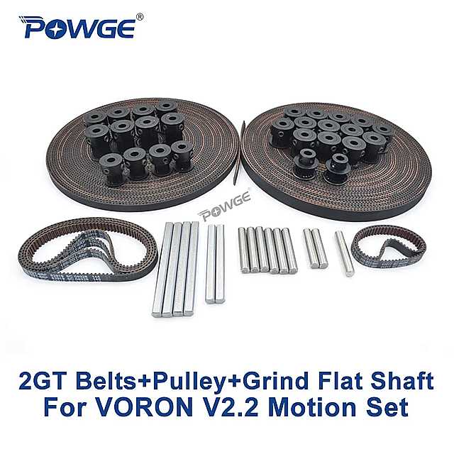 Powge voron V2.2 セット部品 GT2 2GT LL-2GT rf オープン同期タイミング ベルト シャフト 16 t 20 t ..