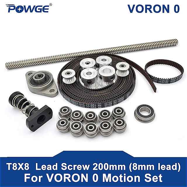 Powge voron 0 セット GT2 LL-2GT rf オープンタイミング ベルト 2GT 20 t 16 t 歯 プーリー 110-2GT ..