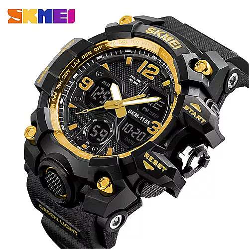 Skmei高級デニムスタイル スポーツ腕時計 男性 ファッションデジタル クォーツ時計 防水 カジュアル軍事 腕時計 時計レロジオ