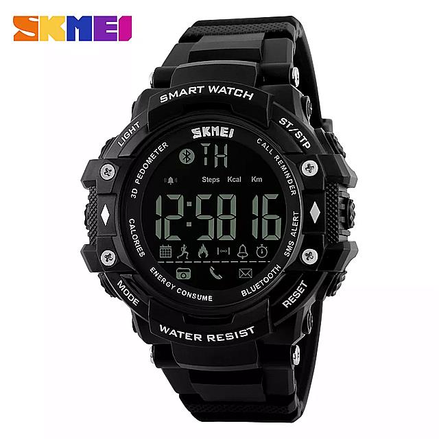 Skmei smart watch用 android 女性 スポーツ腕時計 ブルートゥース歩数計カメラスマートウォッチ 防水 腕時計