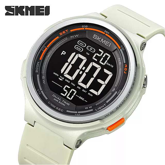 Skmei- 男性 と 女性 のための デジタル スポーツウォッチ 腕時計 耐水性 クロノメーター LEDディスプレイ カウントダウン
