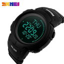 SKMEI 屋外クロノグラフコンパス 腕時計 メンズ 多機能 防水 LED 電子デジタル スポーツ腕時計 ファッション 腕時計