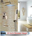 浴室 led ライト 降雨 シャワー セット ハンドヘルド スプレー 真鍮 浴槽 スパウト 風呂 シャワー ミキサー 蛇口 壁の色の変更 0