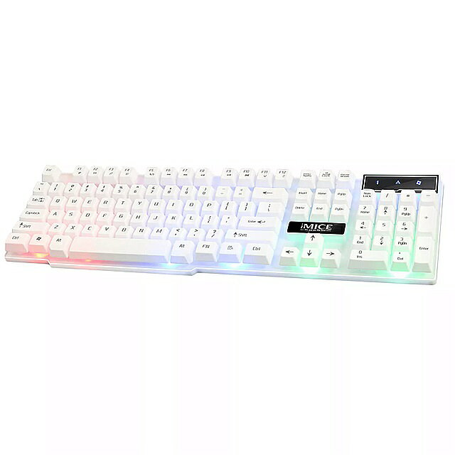 Vococal-ak600ゲーミングキー パッド 104キーusb有線rgb バック ライト 付きlol dotaゲーマー コンピュータ pcデスクトップ ラップトップ 用