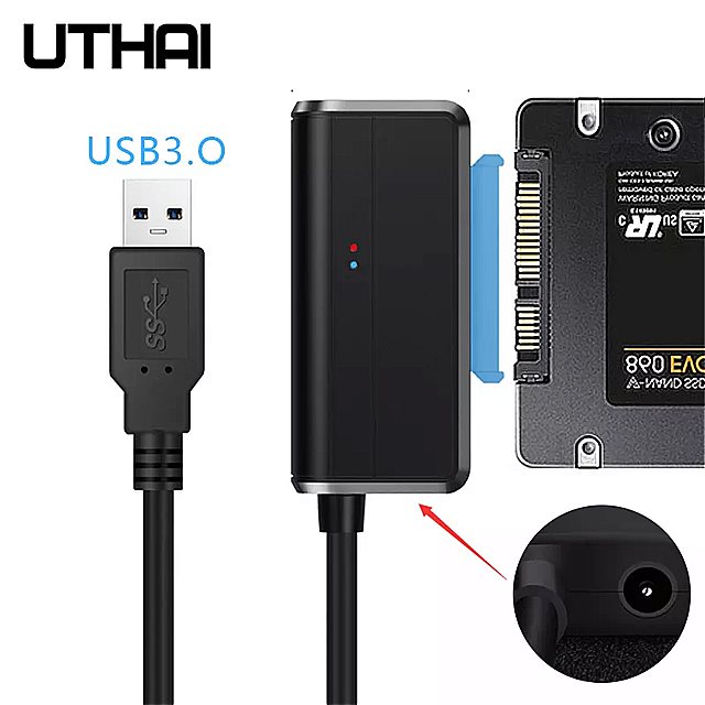 Uthai T38 hdd アダプタ 簡単 ドライブ ケーブル usb sata 5 5gbpsの2.5/3.5インチ互換 ハード ディスク データ ケーブル usb 3.0 ハード ディスク アダプタ