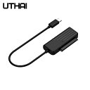 UthaiのT35 hdd アダプタ ssd USB3.0タイプcにSATA3変換 ケーブル の2.5インチsata ハード ディスク ドライブ ディスク ssd 5 5gbps JMS578チップ(2)