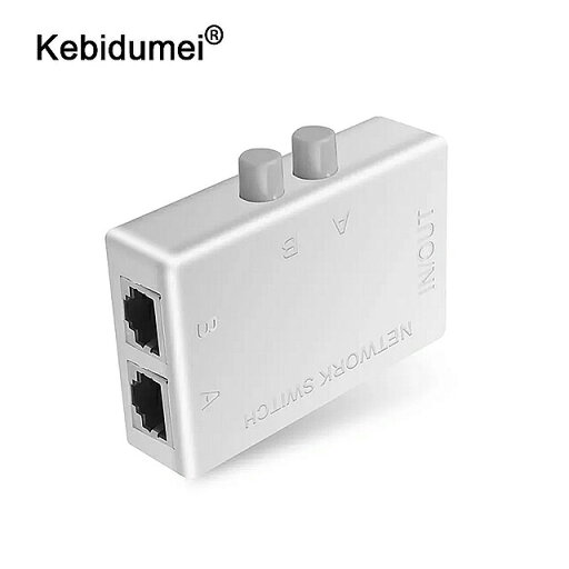 Kebidumei2ポートrj45 ネットワーク スイッチ ミニ RJ-45 イーサネット ネットワーク ボックス 切り替え器デュアル2ウェイポート手動共有 スイッチ アダプタ Kebidumei2ポートrj45 ネットワーク スイッチ ミニ RJ-45 イーサネット ネットワーク ボックス 切り替え器デュアル2ウェイポート手動共有 スイッチ アダプタ