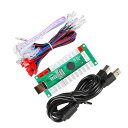 Pc用led ジョイ スティック セット ジョイ スティック パーツ 日曜大工 キット ゲーム 用のゼロ遅延usb エンコーダー