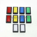Beatmania iidx-照らされた長 方形 の ボタン led ライト 付き 10個 50x33mm アーケード コインマシン用(4)