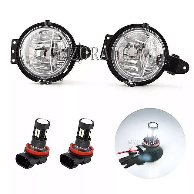 Mini R55 R56 R57 R58 R59 クーパー フロント バンパー ハロゲン ヘッド ライト LED フォグランプ