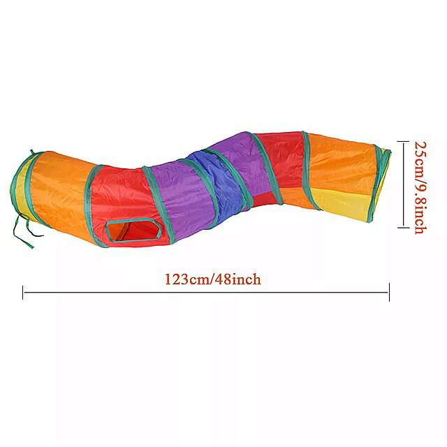 S字猫トンネル 虹色 おかしいの お