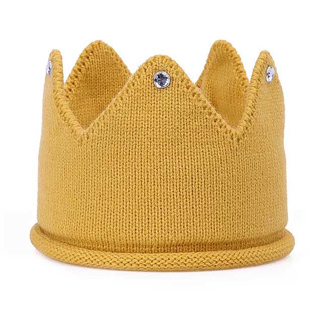 赤ちゃん 男の子 女の子 のための ニット の王冠の 帽子 空のトップの 帽子 新生児 のための暖かい服無地