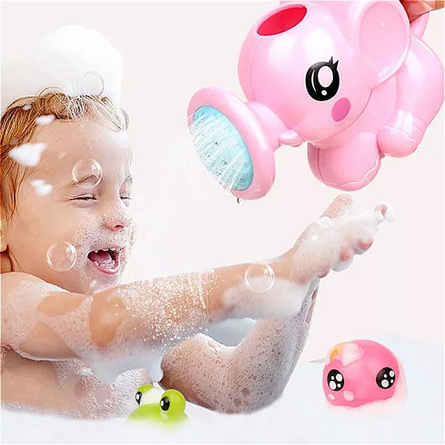 赤ちゃん 用の象のカッププラスチック製の水 スプーン 洗濯用の入浴カップ シャワー 用品