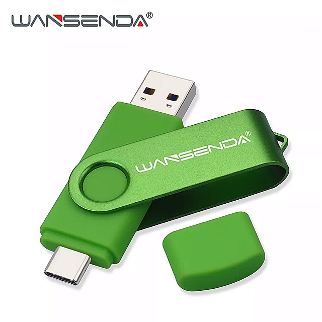 Wansenda-usb フラッシュ ドライブ 3.0otg タイプ c,32gb,64gb,128gb,256gb,512gb, 高速 ,2 in 10