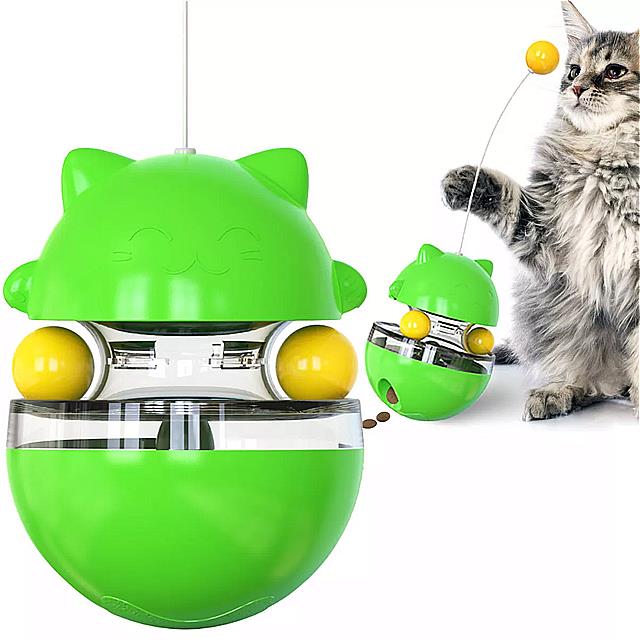 猫 用 ディスペンサー おもちゃ インタラクティブな圧力 低刺激 フィーダー ボール 面白い タンブラースタイル iq トレーニング おもちゃ 子猫 用