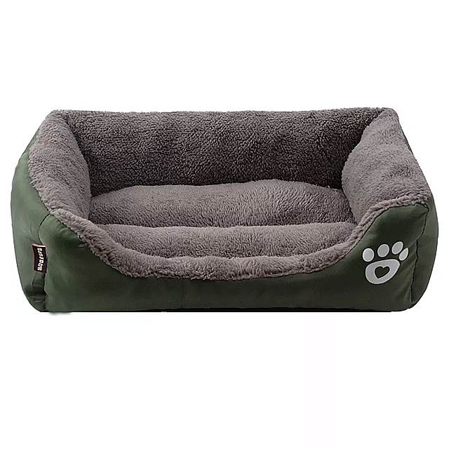 大きな ペット の 猫 の 犬 の ベッド 13色暖かい居心地の良い 犬 の家柔らかい 犬 の巣家の 防水 フリース 冬 用S-3XL