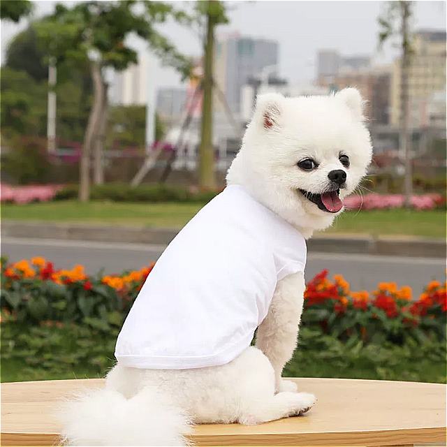 犬 用の夏の ペット 服 中型および中型の ペット 用の無地の綿のt シャツ ペット 用品 猫 の ベスト