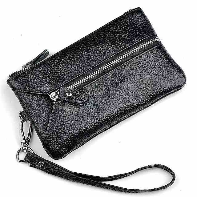 女性 のための 本革 の ミニ財布 短い財布 小さな本革 カードホルダー 韓国スタイル