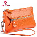 女性 のための 本革 の ミニ財布 短い財布 小さな本革 カードホルダー 韓国スタイル 3