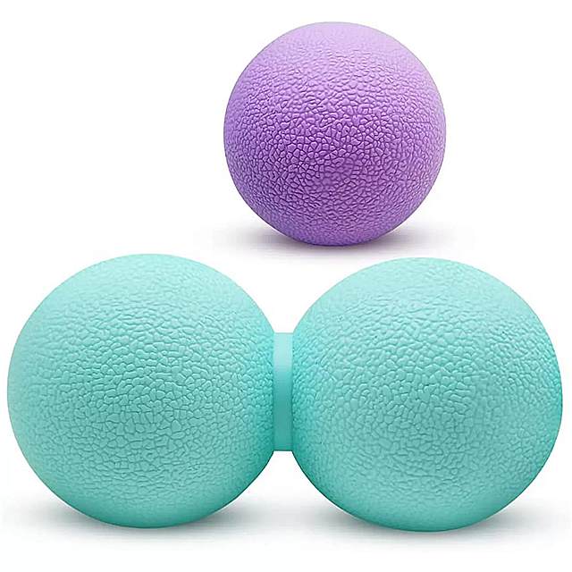 VibeMassage Ball myofasial リリース ダブル トリガー ポイント ボール フット & エレシャインリリーフ ヨガ バック痛み緩和 テンション & 痛み0