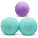 VibeMassage Ball myofasial リリース ダブル トリガー ポイント ボール フット & エレシャインリリーフ ヨガ バック痛み緩和 テンション & 痛み