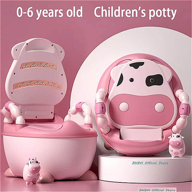 赤ちゃん 男の子 トイレトレーニング シート 子供用 ポット 人間工学 に基づいたデザイン おまる 椅子 の クリーニングブラシ 付きの 快適 な トイレ キッズ ガールズ