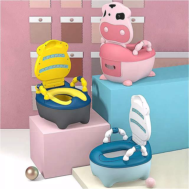 赤ちゃん 男の子 トイレトレーニング シート 子供用 ポット 人間工学 に基づいたデザイン おまる 椅子 の クリーニングブラシ 付きの 快適 な トイレ キッズ ガールズ