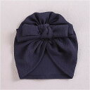 女の子 用 の伸縮性のある 蝶ネクタイ付きの帽子 新生児用 の 無地のターバン ヘアアクセサリー