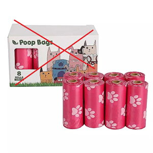 ペット 用の白い袋の充填 個の調整可能な 犬 用の袋 生態学的で頑丈な ゴミ袋 ディスペンサー の詰め替えロール