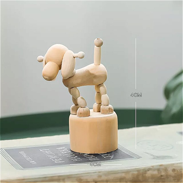 イラスト 形をした 木製 置物 可動式 デスクトップ 装飾 ピエロ 馬 モチーフ 犬 彫像 工芸品 家 装飾
