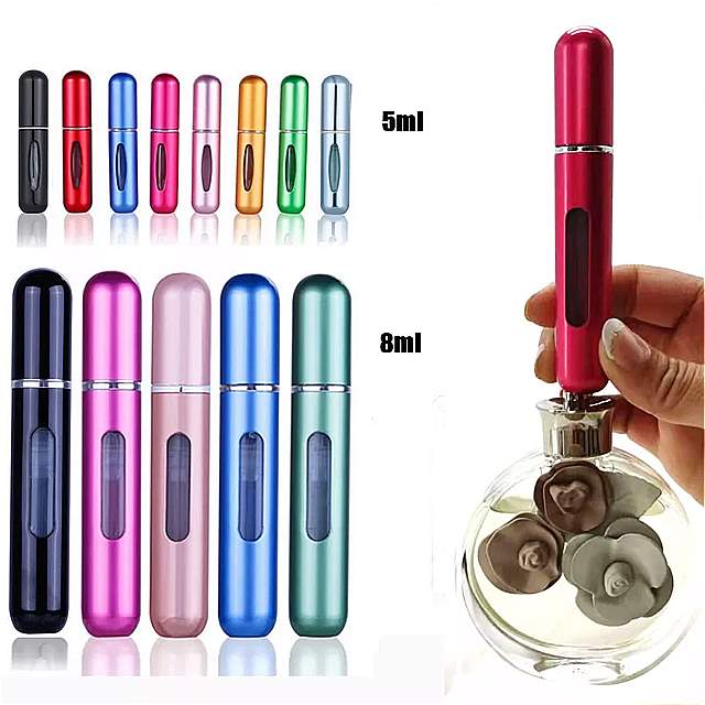 ミニ 詰め替え 香水瓶 空の化粧品容器 トラベルツール 8ml 5ml