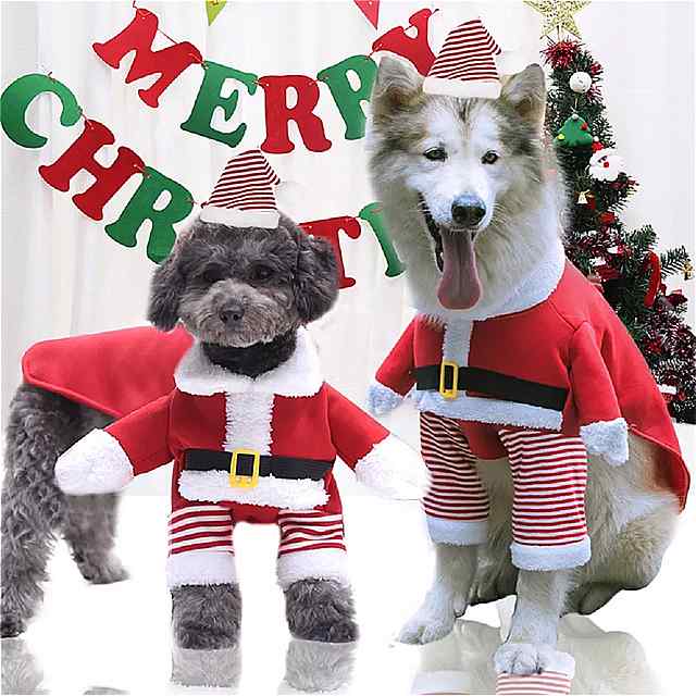 XS XL クリスマス ペット コスプレサンタクロース衣装 犬 猫 かわいいクリエイティブ ペット 服 犬 パーティー クリスマス 2022新年ナヴィダード