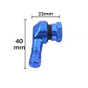 2個90度cnc オートバイリム タイヤホ