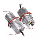 2個45 5w白色 LED car角目 LED マーカーハローリング 電球 BMW E39 E53 E60 E61超高輝度エネルギー
